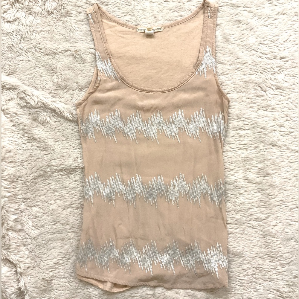 Threads 4 thought sequin top size small